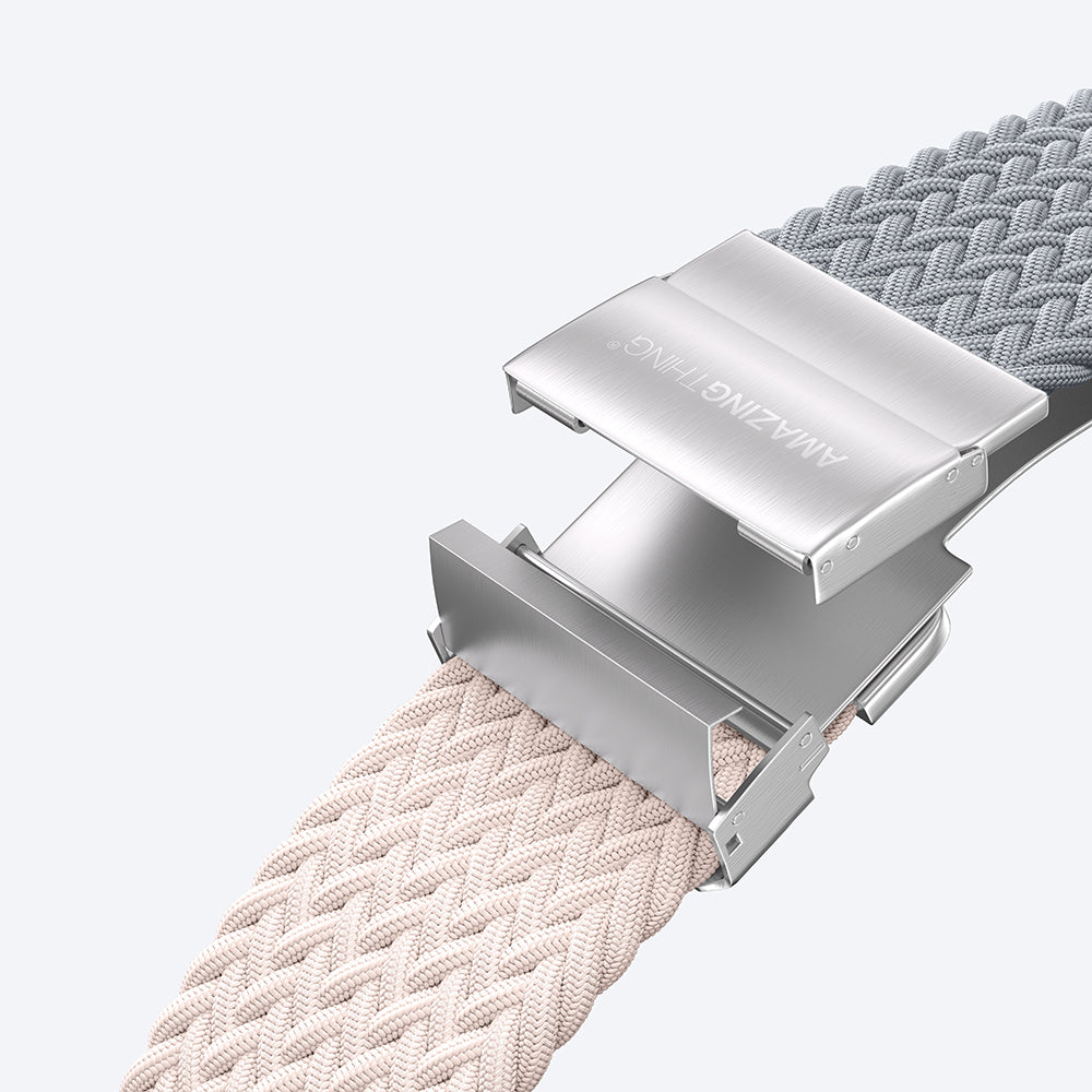 Amazingthing Glamour Blend Apple Watch 46mm Hasır Kordon - 22 Amazingthing Glamour Blend Apple Watch 46mm Hasır Kordon - 22